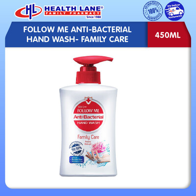 FOLLOW ME ANTI-BACTERIAL HAND WASH- FAMILY CARE (450ML)